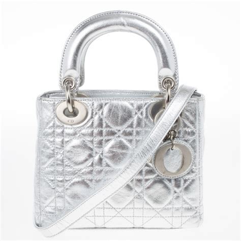 christian dior bags metalic silver|authentic christian dior handbags outlet.